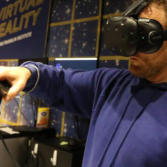 Virtual Reality at the Museum. Courtesy of The Franklin Institute