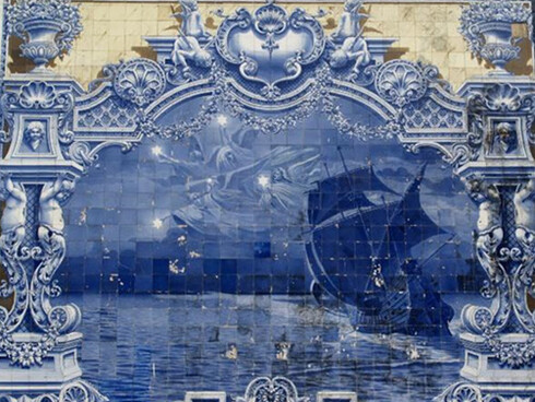 Cruzeiro do Sul, azulejos de Jorge Colaço, Pavilhão Carlos Lopes em Lisboa