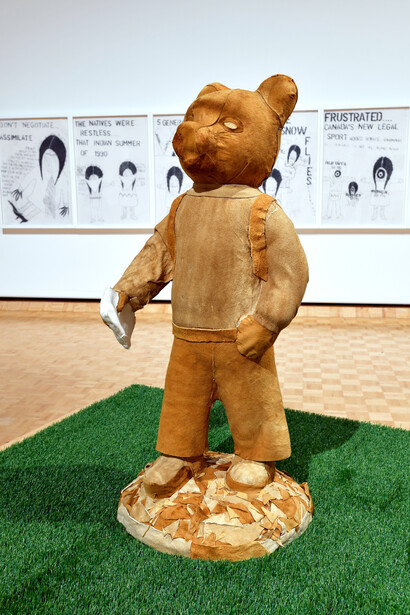 Ruth Cuthand, I was colonized by the british...rupert, 2024. Courtesy of AGH