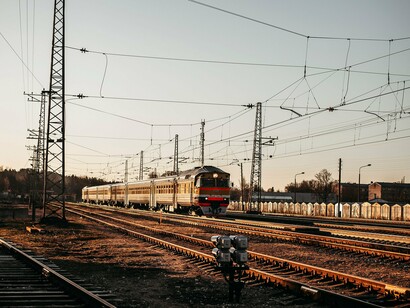 Rail tracks supported by an extensive power network, reflecting the importance of protecting essential infrastructure from emerging threats