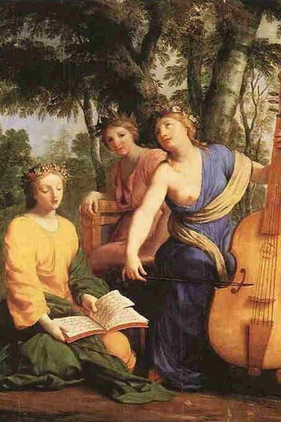 Eustache Le Sueur, Le muse Melpomene, Erato e Polimnia