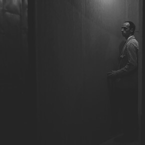 Robert Morris, detail of Untitled (Passageway), 1961. Photo Courtesy Castelli Gallery, New York. © 2014 Robert Morris / Artists Rights Society (ARS), New York.