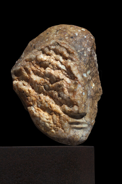 Emily Young, Quartzite Mask, 2015,quartzite, 23 x 19 x 8 cm