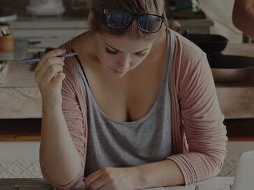 Young family burdened by heavy debt and economic stress