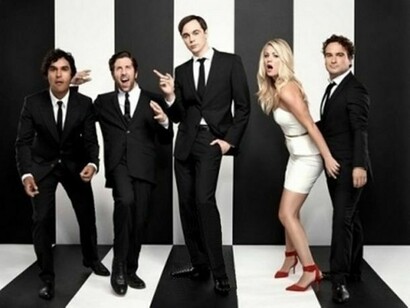 The cast of “The Big Bang Theory”, joking