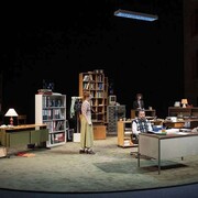 Edificio 3. Storia di un intento assurdo, view of the performance. Courtesy of Teatro Donizetti