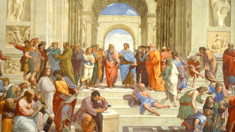 «La escuela de Atenas» (1510-1511), Rafael Sanzio