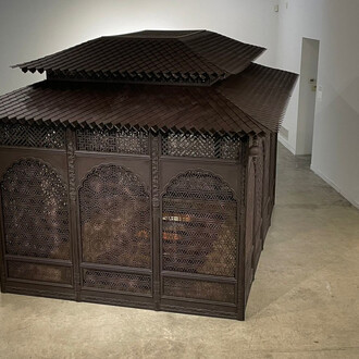 Veer Munshi, Healing wounds, exhibition view. Courtesy of Aicon Gallery