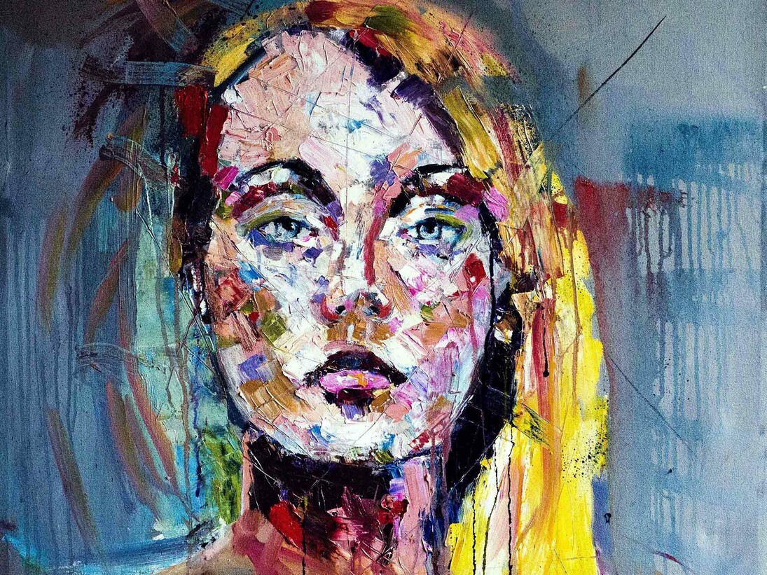 Chris Silver, Melancholy, 30” x 30”, Oil on Canvas, Courtesy of Agora Gallery 