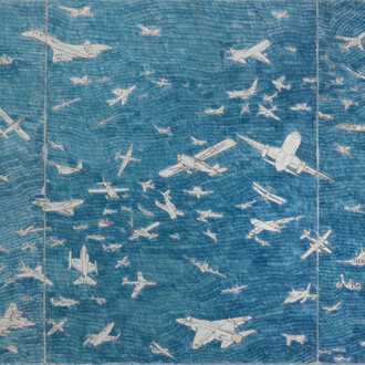 Alighiero Boetti, Aerei, 1978. Per gentile concessione di Mazzoleni