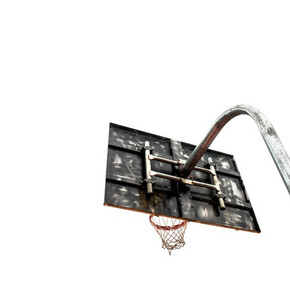Robin  Layton, LeBron James’ Childhood Hoop, 2012, Metallic archival print, 1/3, 40 x 60 inches