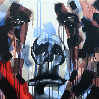 Chad Hasegawa, Jourdy, Acrylic on wood panel, 24″ x 18″