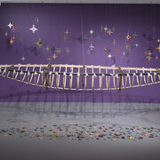 Maureen Lander, He tukutuku auahatanga, exhibition view. Courtesy of Govett-Brewster Art Gallery