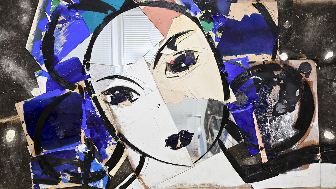 Manolo Valdés, Odalisca II (detail), 2018. Courtesy of Opera Gallery