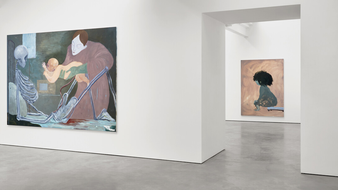 Sanya Kantarovsky, The House of the Spider, Modern Art Helmet Row, exhibition view, 8 May - 12 June 2021. Courtesy: the artist and Modern Art, London. Photo: Robert Glowacki