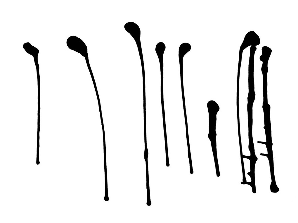 Anna Maria Maiolino, Untitled, from Codificações Matericas series, 1995, acrylic on paper, 70 x 100 cm