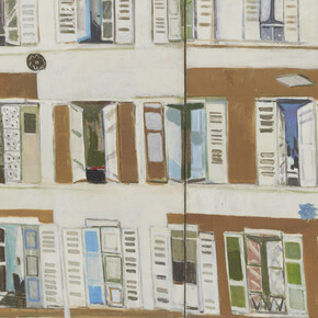 Janice Biala, Paris facade, c. 1985. Courtesy of Tibor de Nagy Gallery