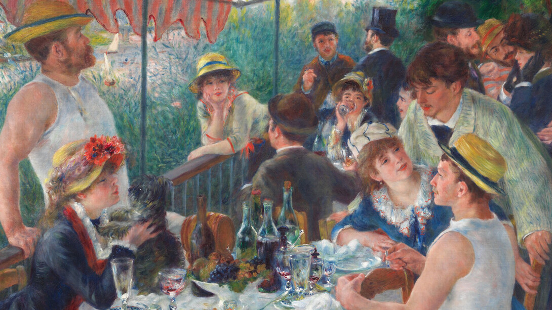 Auguste Renoir, Le Déjeuner des Canotiers (détail), 1880-1881. Avec l'aimable autorisation du musée d'Orsay