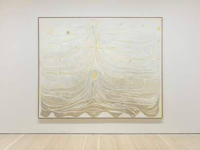 Kerttu Saali, Lightbeams and a blizzard, exhibition view. Courtesy of Galerie Forsblom