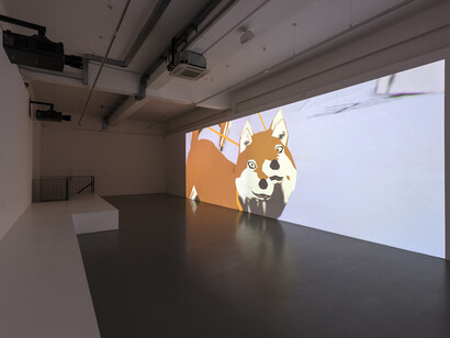 Ian Cheng, Emissary Forks at Perfection, 2015, Live simulation, infinite duration, Dimensions variable, Edition of 7 plus 3 artist’s proofs, Courtesy of the artist and Pilar Corrias Gallery. Photo: Damian Griffiths