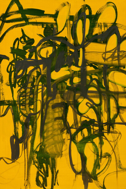 Jana Schröder, Kadlites RS12, 2019, acrylic and graphite on canvas, 120 × 95 cm
Courtesy The Artist & T293, Rome