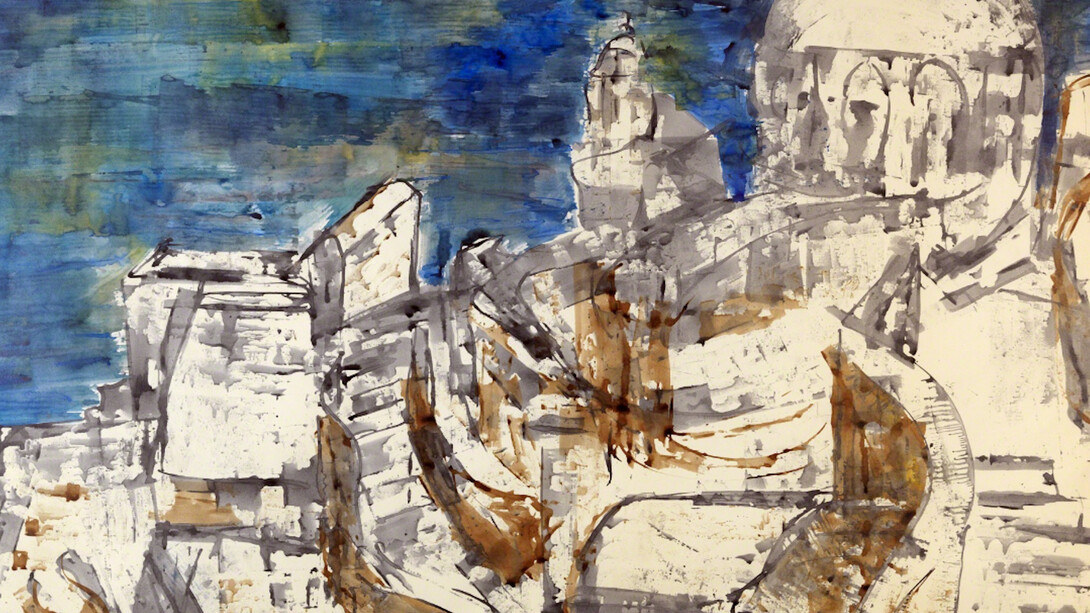 Michael Michaeledes, Greek Islands , 1957. Courtesy of Annely Juda Fine Art