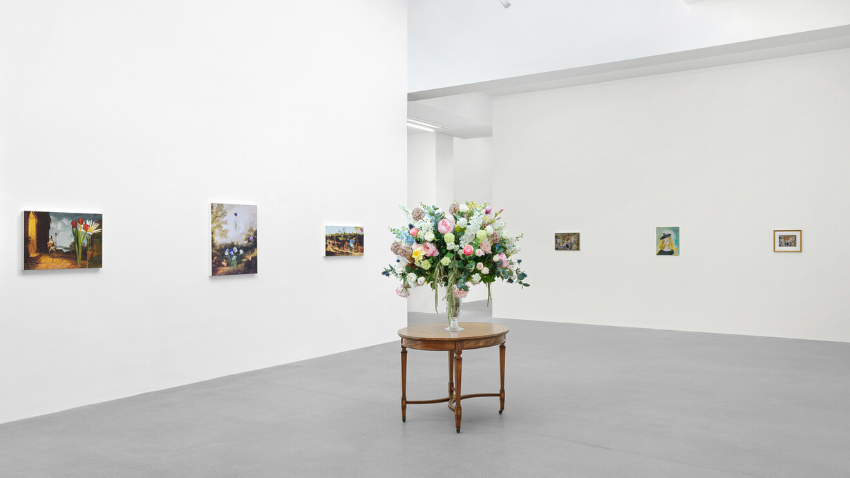 Karen Kilimnik, ausstellungsansicht. Mit freundlicher genehmigung der Galerie Eva Presenhuber