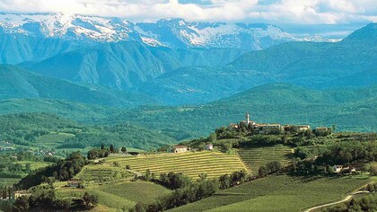 Il Collio, diviso tra Italia e Slovenia