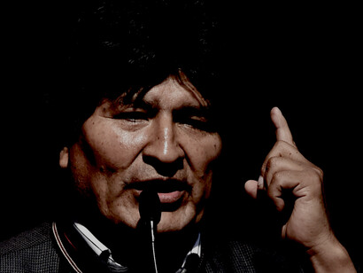 El presidente de Chile, Evo Morales