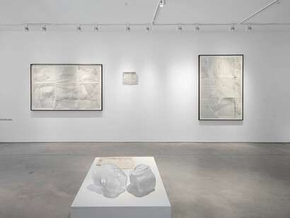Macarena Rojas Osterling, In the whitewater, exhibition view. Courtesy of Praxis