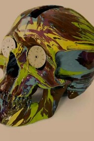 Damien Hirst, "the Hours Spin Skull", 2009
