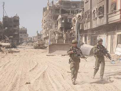 IDF forces operate in the Gaza Strip during Operation Swords of Iron, October 20, 2024