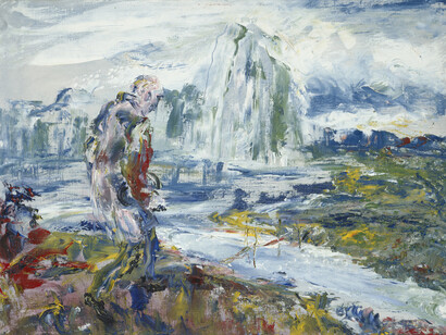 Jack Butler Yeats (1871–1957), On Through the Silent Lands, 1951, Oil on canvas 