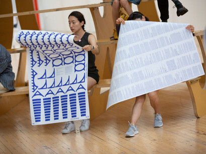 Rita McBride, Arena momentum, exhibition view. Courtesy of Dia Beacon