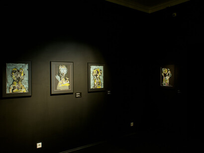 Viktoria Berezina, A face assembled from noise, exhibition view. Courtesy of Tartu Art Museum