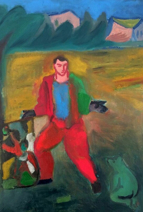 Sandro Chia, Practical Test, 2014, oil on canvas, 60 x 50 cm