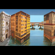 Patrick Hughes, Florentine. Courtesy of the artist and M.S. Rau Antiques