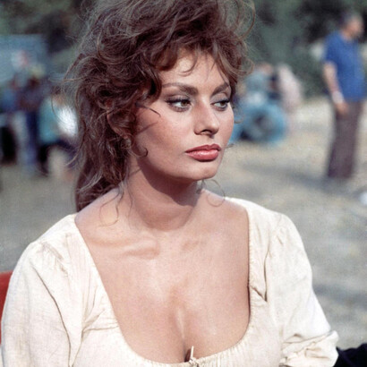 Sophia Loren. No filme "Man of La Mancha"