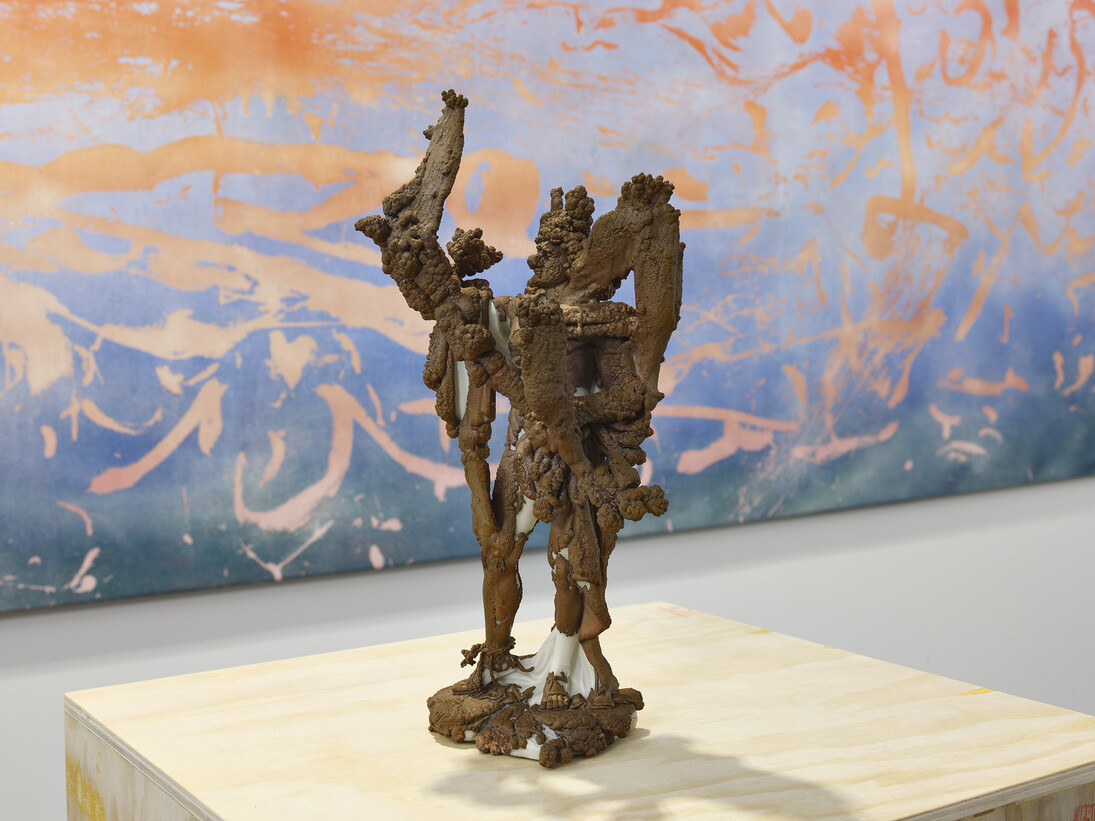 Nick van Woert, Untitled, Electroformed copper and plaster statue, 2014 