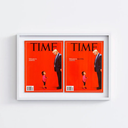 Alfredo Jaar, Welcome to the USA (Time), 2018. Courtesy of Galerie Lelong