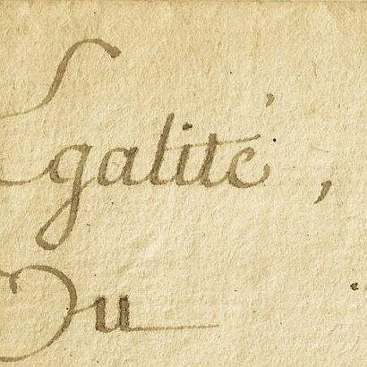 L'article 1 de la Déclaration des droits de l’homme et du citoyen de 1789 déclare que « les hommes naissent et demeurent libres et égaux en droits »