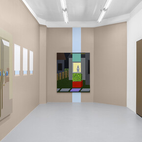 Emily Ludwig Shaffer, The fosse way, vue de l'exposition. Avec l'aimable autorisation de la Galerie Pact