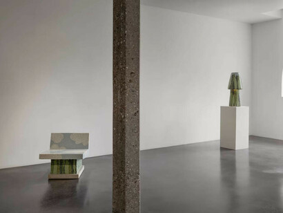 Léa Mestres X Martin Laforêt, Small car, big windows, exhibition view. Courtesy of Carpenters Workshop Gallery 