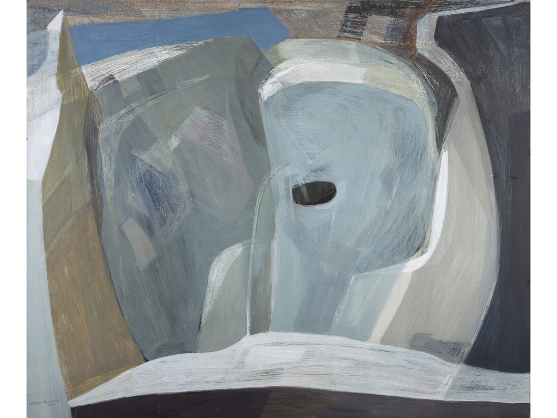 Wilhelmina Barns-Graham (1912-2004), Glacier Chasm, 1951, Oil on canvas, 76.2 x 91.5 cm, Scottish National Gallery of Modern Art, Edinburgh: Presented by The Barns-Graham Charitable Trust through the Art Fund 2012
