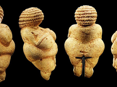 Venus of Willendorf as shown at the Naturhistorisches Museum in Vienna, Austria, in January 2020