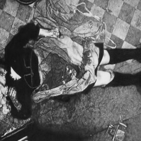 Eric Manigaud, 'Affaire de la Rue Houdon # 1', 2007 Pencil & graphite powder on paper 179x79cm