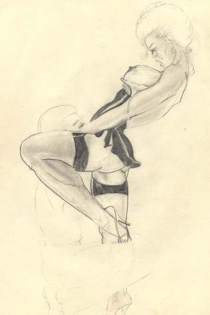 William Crawford, ohne Titel, 1990's, (WCr/P 108), pencil on paper, 28 x 21. 5 cm, Courtesy Galerie Susanne Zander / Delmes & Zander