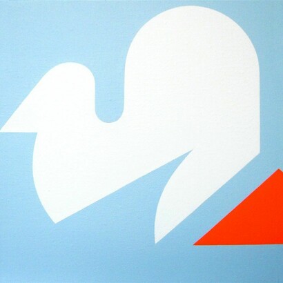 Ester Grossi, AU, acrilico su tela, 30 x 30 cm, 2014