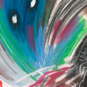 Jaune Quick-
to-See Smith, Petroglyph park (detail), 1987. Courtesy of LewAllen Galleries