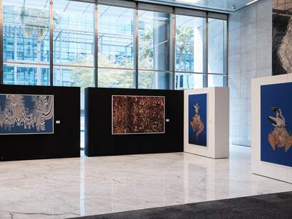 Almagul Menlibayeva, Genius loci. Central Asia, exhibition view. Courtesy of Andakulova Gallery